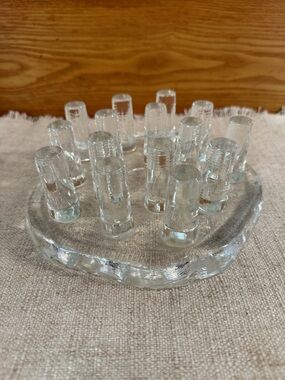 Art glass tea warmer - German made